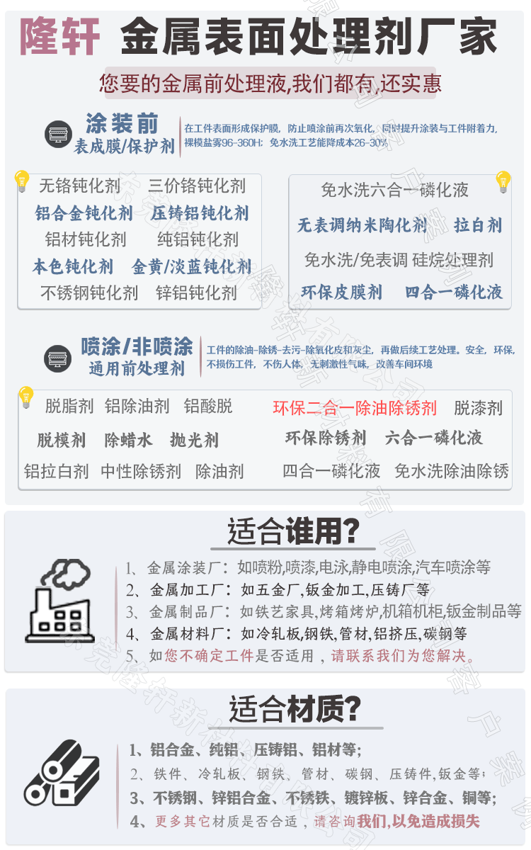 陶化剂，金属表面陶化处理工艺